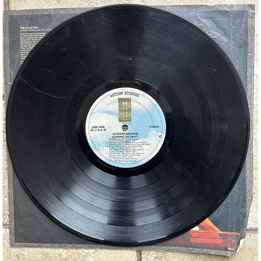 Jackson Browne "Running On Empty" 1977 Aust 1st.Press Excellent+++ Vinyl LP - Picture 5 of 15